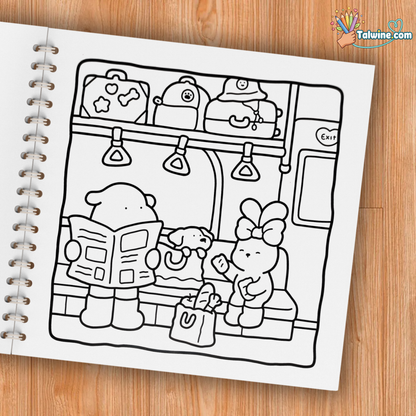 Cozy Days: Coloring Book for Adults and Kids