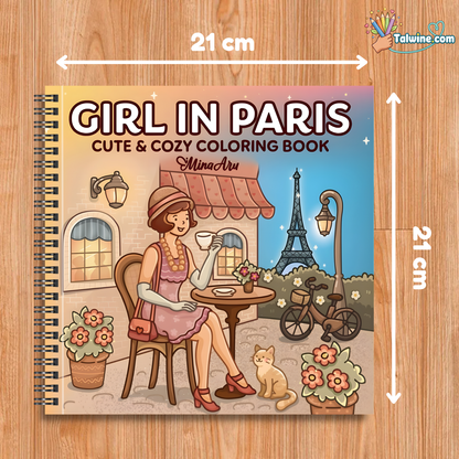 Girl in Paris Coloring Book
