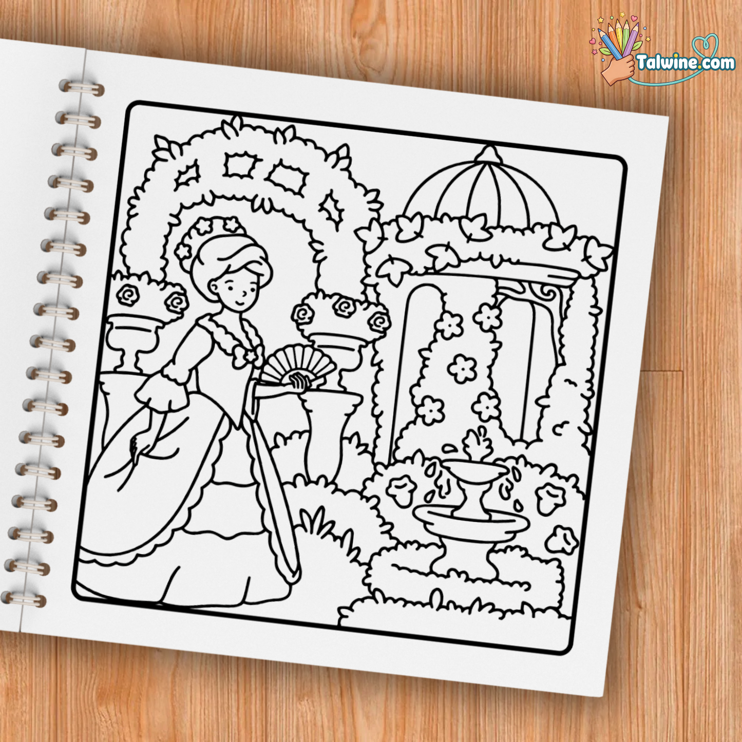 Girl in Paris Coloring Book