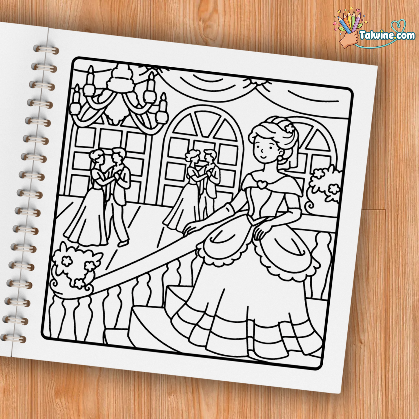 Girl in Paris Coloring Book