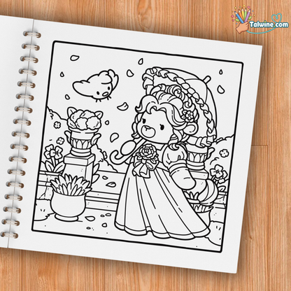 Cozy Fashion Cute Coloring Book