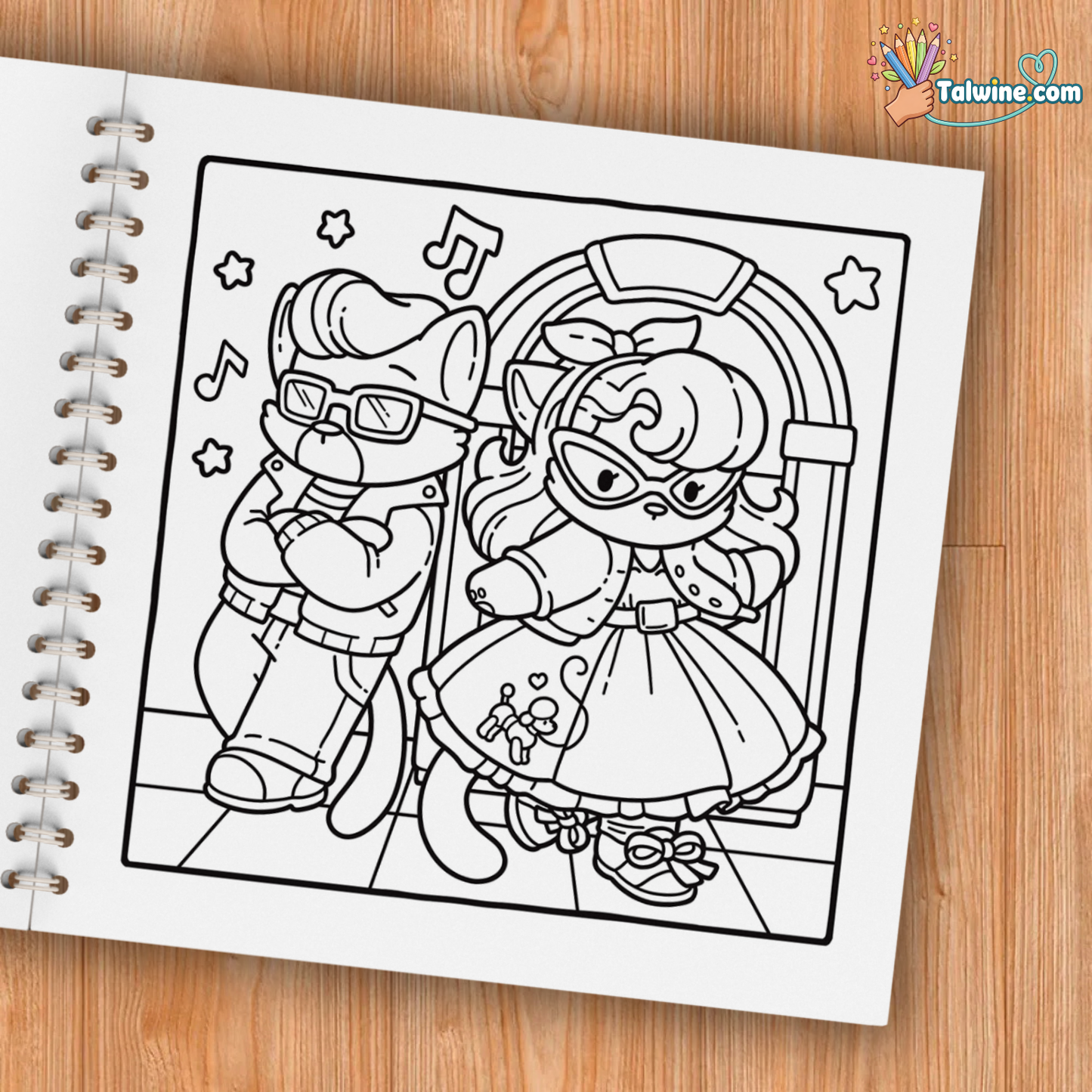 Cozy Fashion Cute Coloring Book