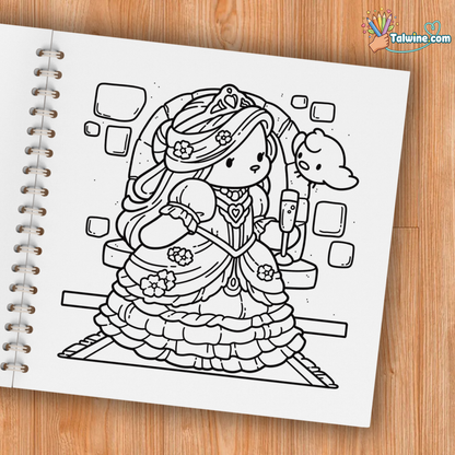 Cozy Fashion Cute Coloring Book