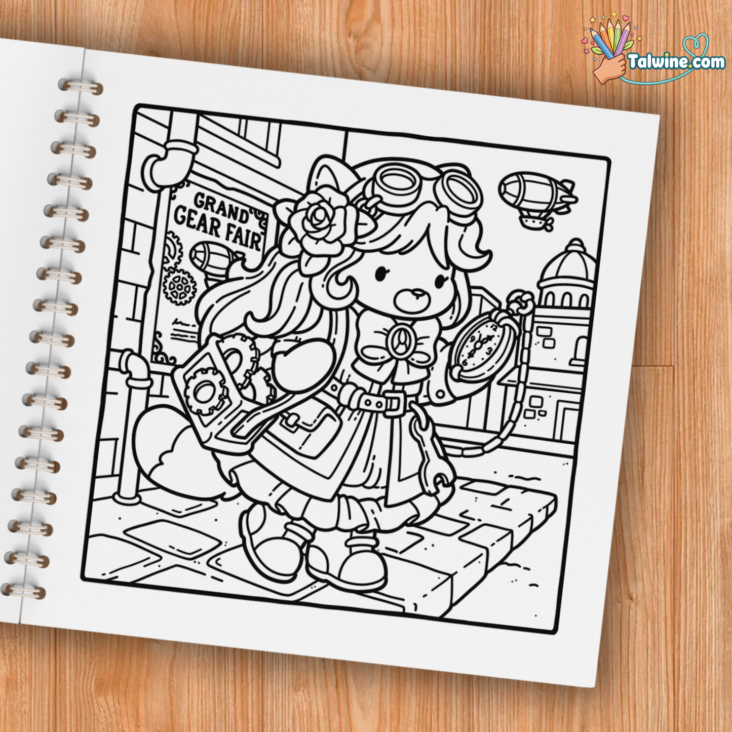 Cozy Fashion Cute Coloring Book