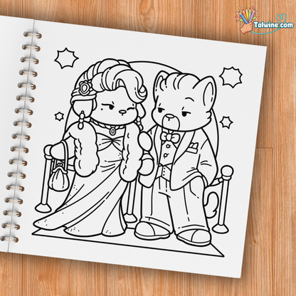 Cozy Fashion Cute Coloring Book