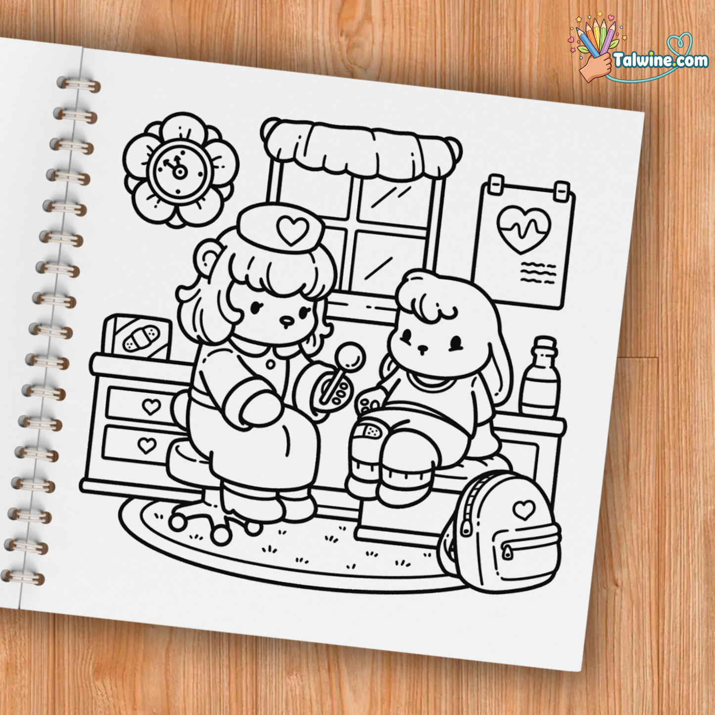 Cozy Jobs: Cute Coloring Book
