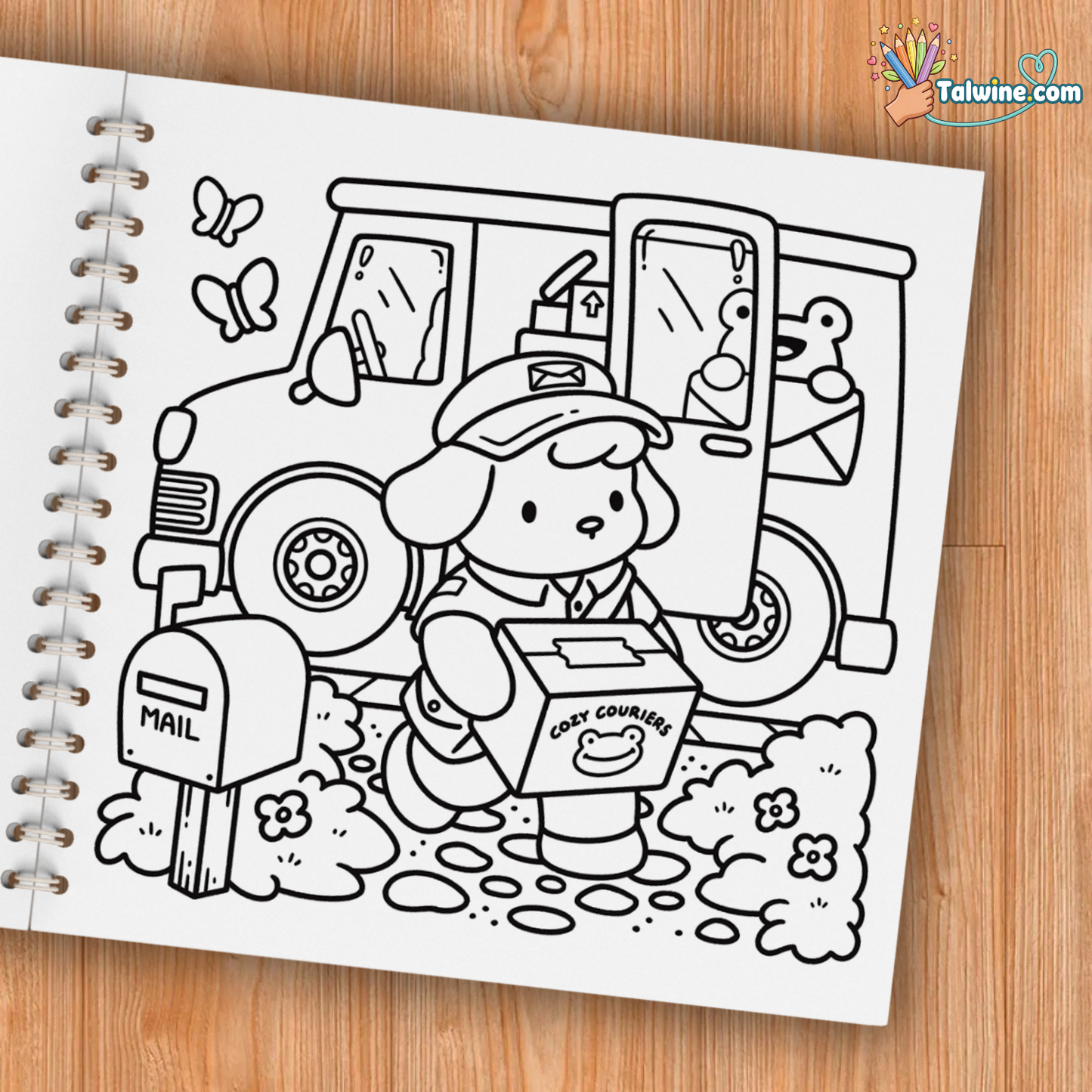 Cozy Jobs: Cute Coloring Book