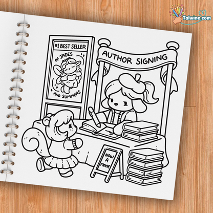 Cozy Jobs: Cute Coloring Book