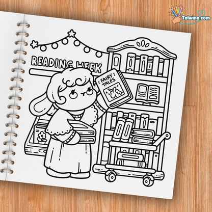 Cozy Jobs: Cute Coloring Book