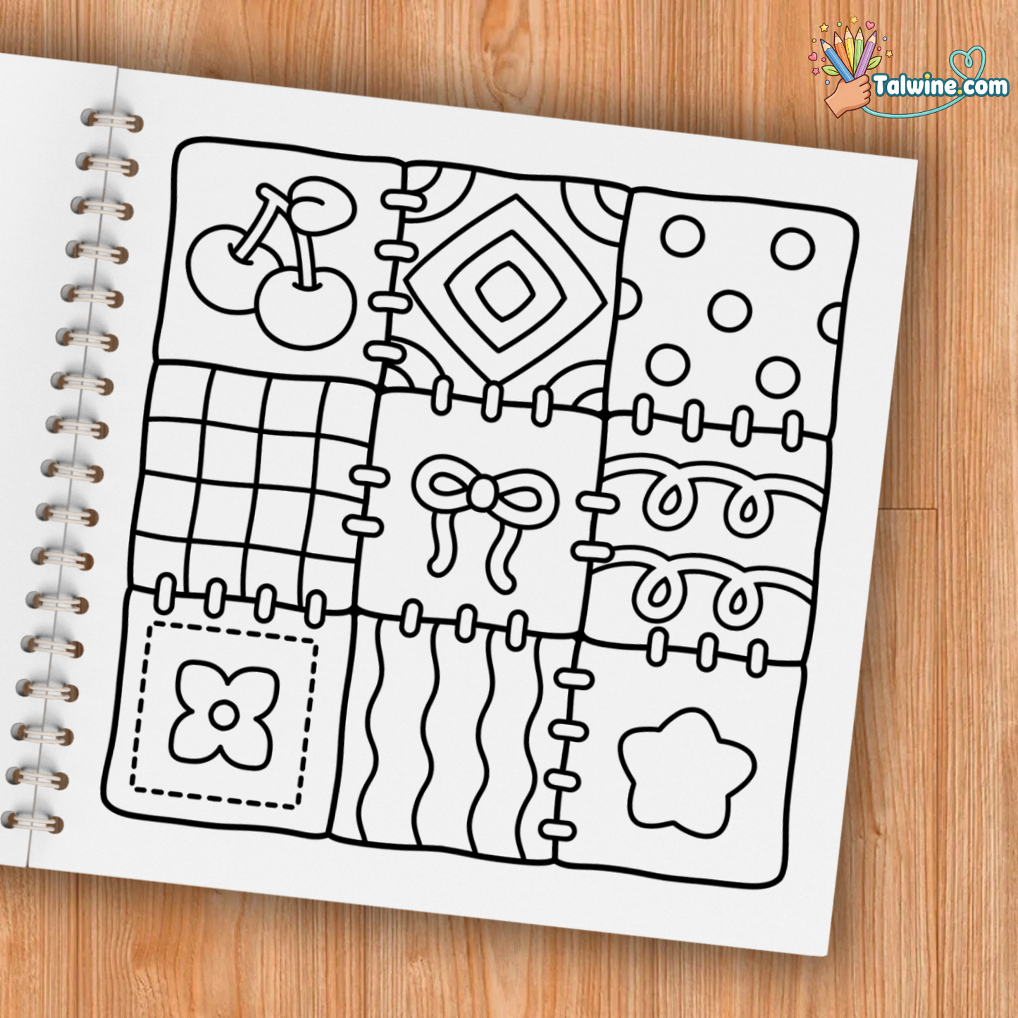 Cutie Patterns Coloring Book