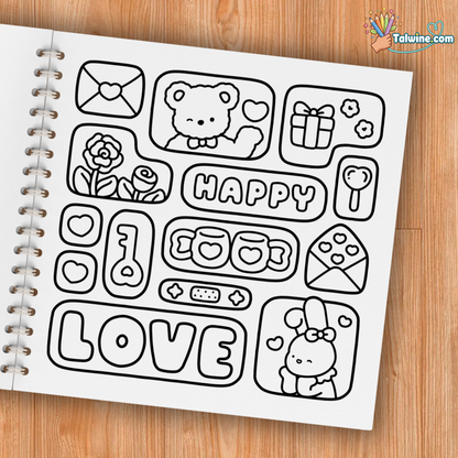 Cutie Patterns Coloring Book