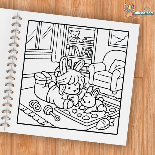 Cozy Moms Coloring Book