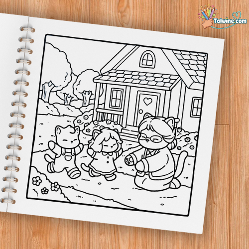Cozy Moms Coloring Book