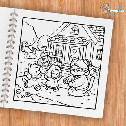 Cozy Moms Coloring Book