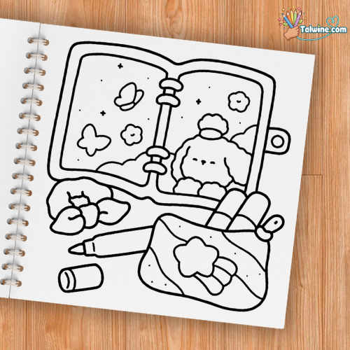 Self-Care: Relaxing Coloring Book