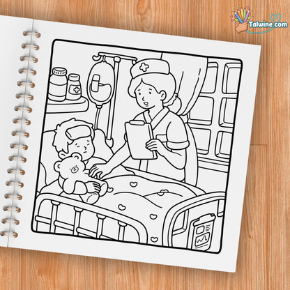 Cozy Careers Coloring Book