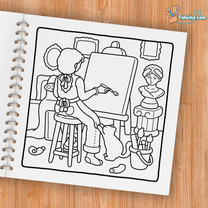 Cozy Careers Coloring Book