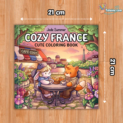 Cozy France Coloring Book