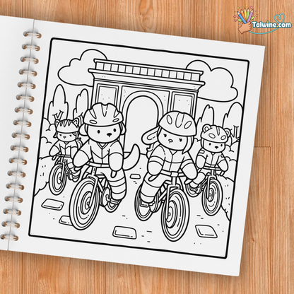 Cozy France Coloring Book