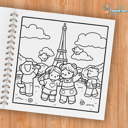 Cozy France Coloring Book