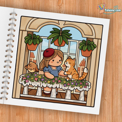 Cozy France Coloring Book
