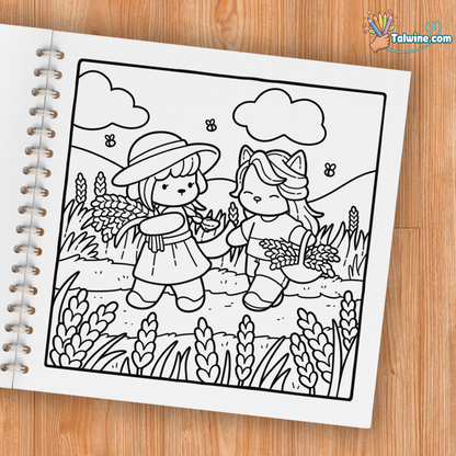 Cozy France Coloring Book