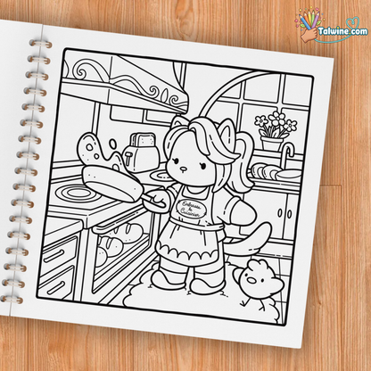 Cozy France Coloring Book