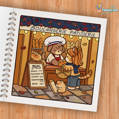 Cozy France Coloring Book