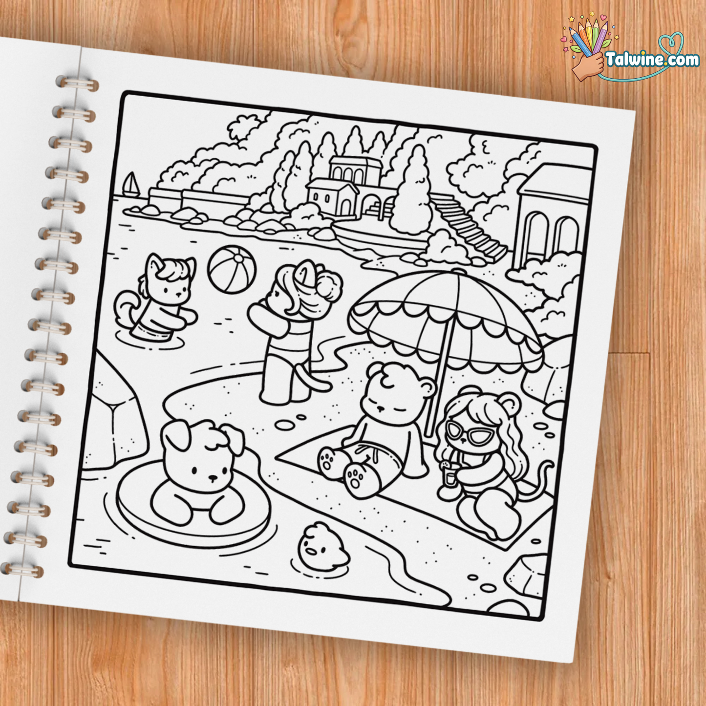 Cozy France Coloring Book