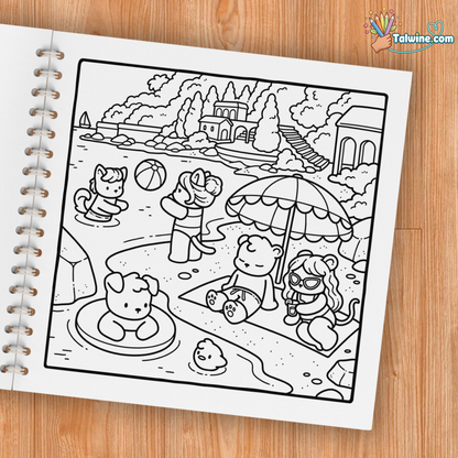 Cozy France Coloring Book