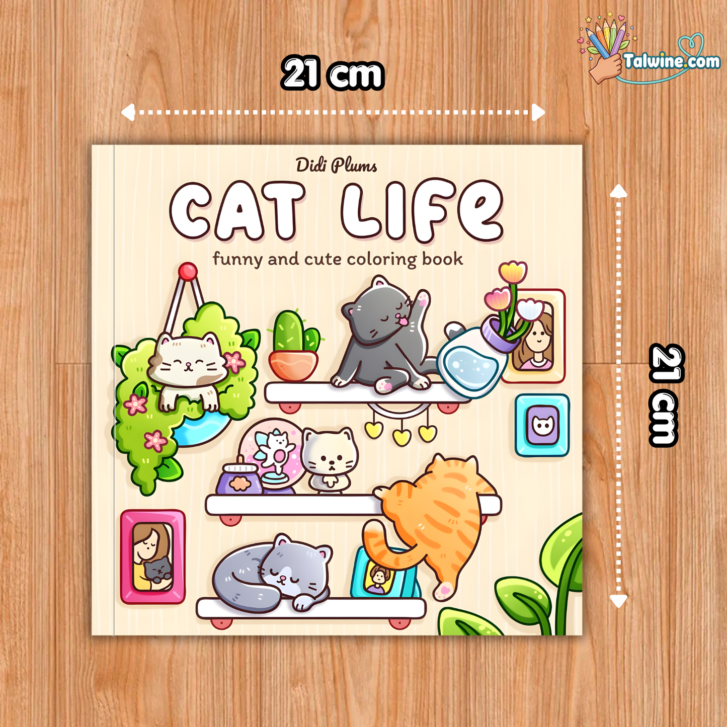 Cat Life Coloring Book