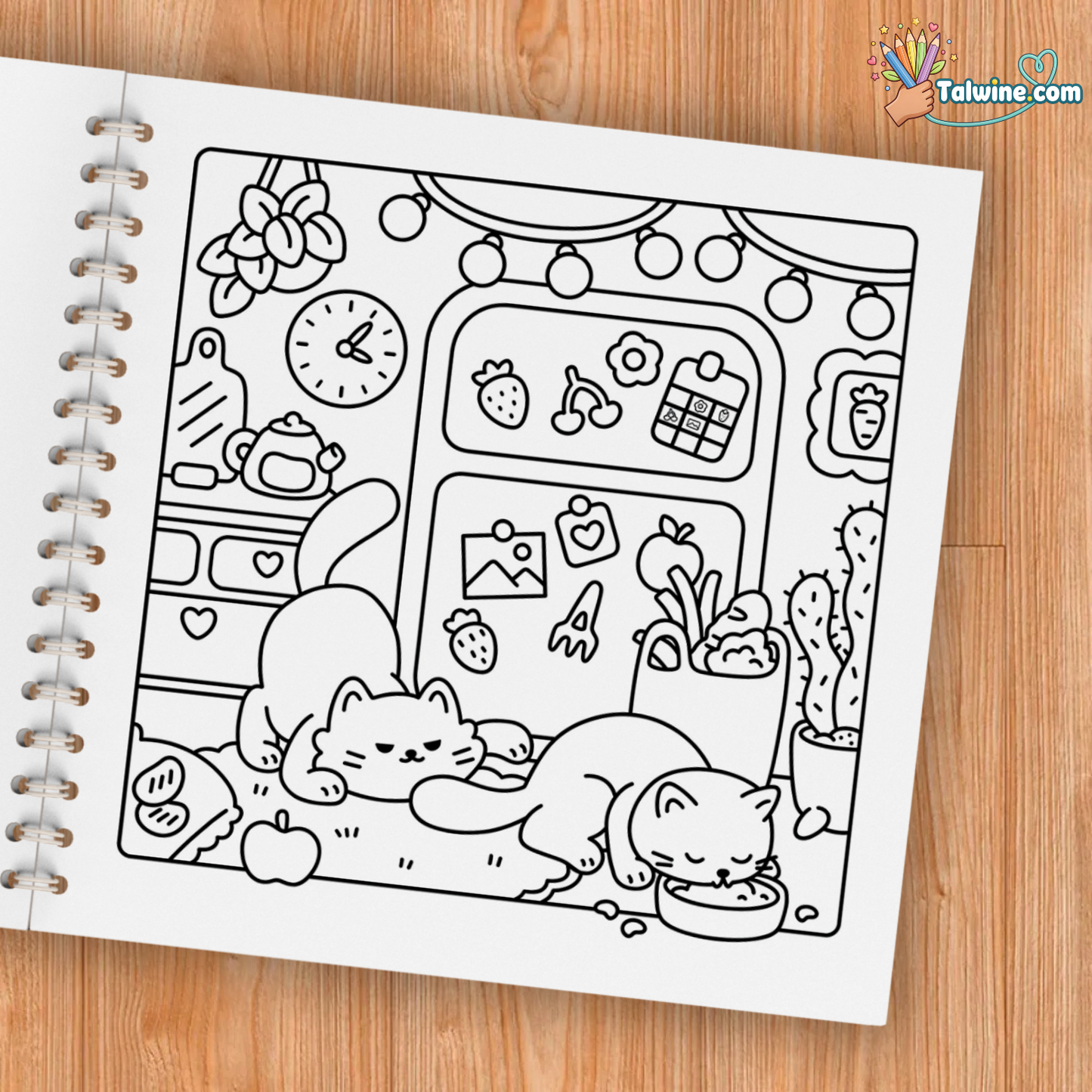 Cat Life Coloring Book