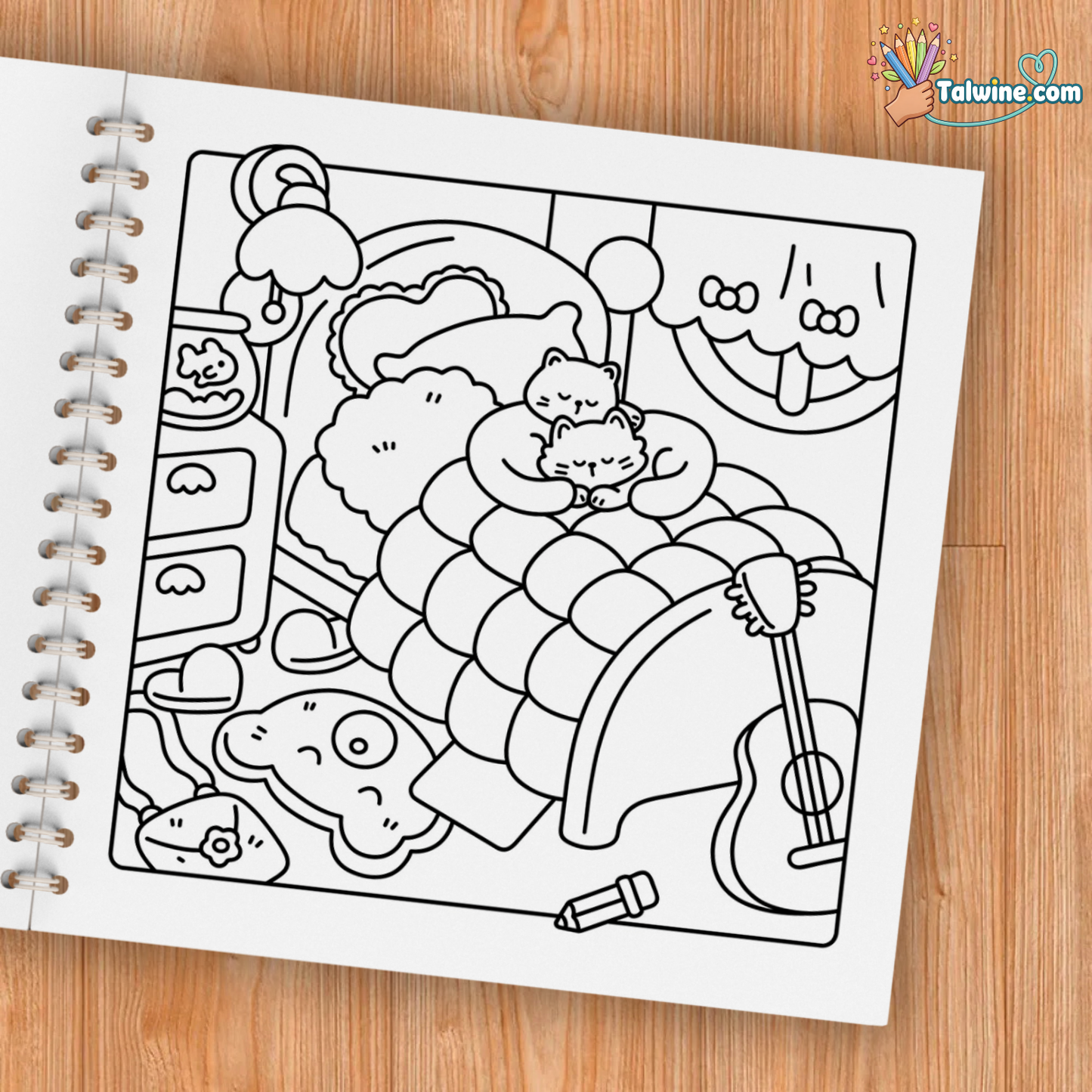 Cat Life Coloring Book