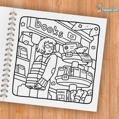 Girl Moments: Vol. 3 Coloring Book