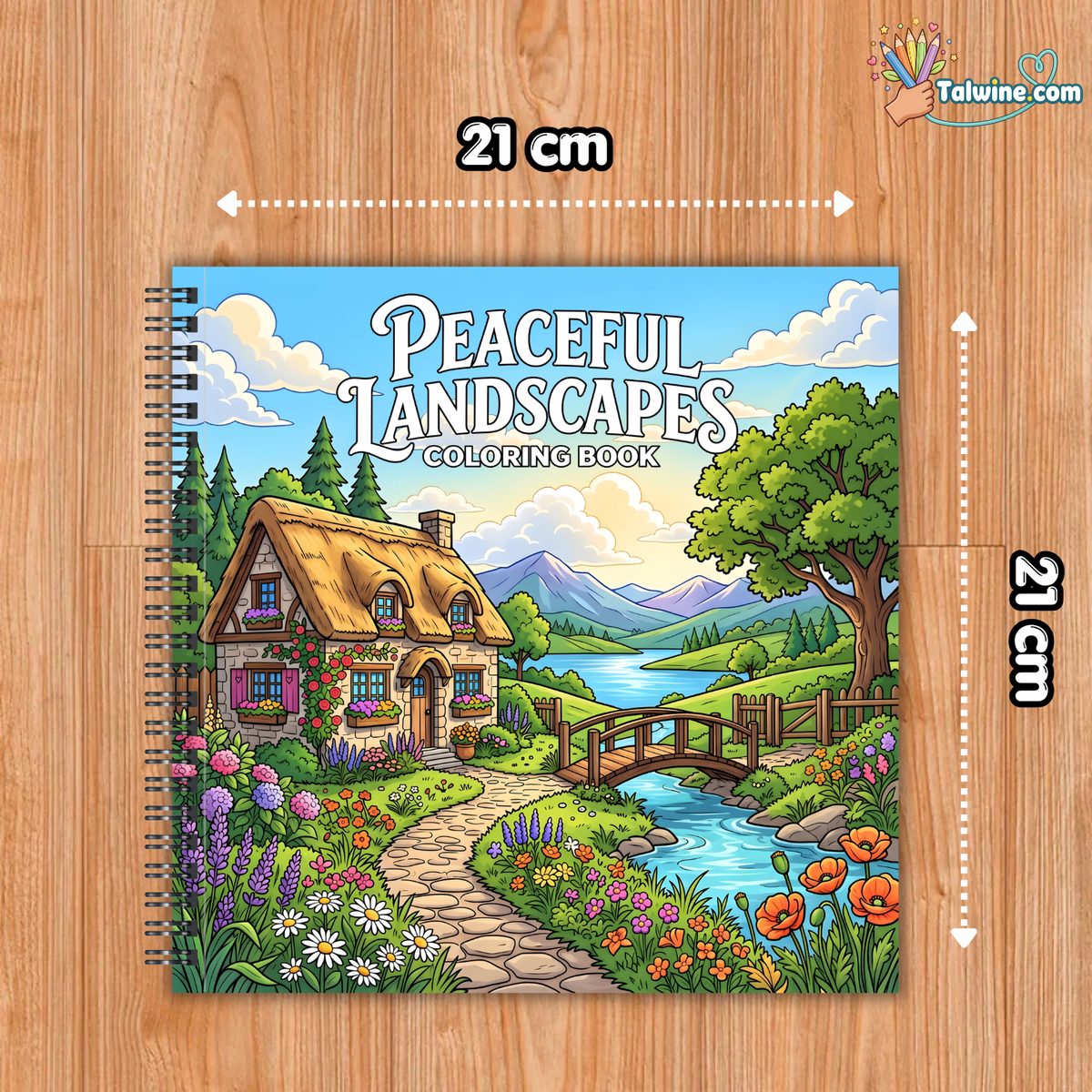 Peaceful Landscapes – Relaxing Nature Coloring Book