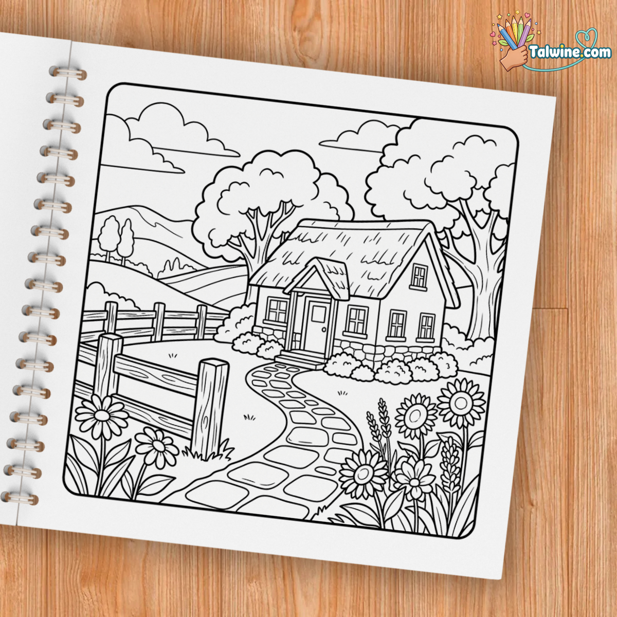Peaceful Landscapes – Relaxing Nature Coloring Book