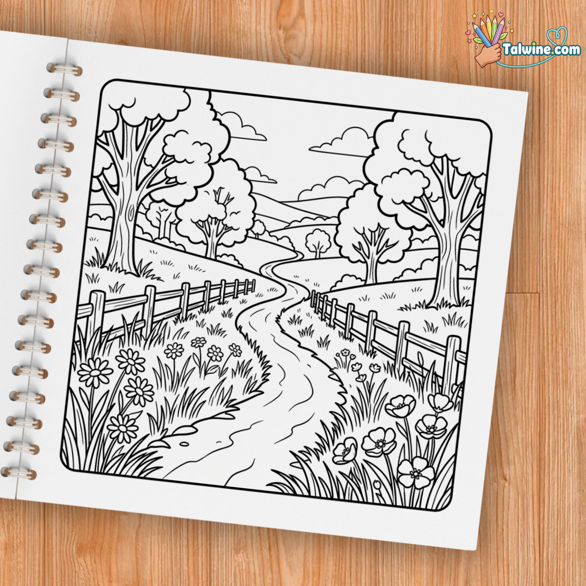 Peaceful Landscapes – Relaxing Nature Coloring Book