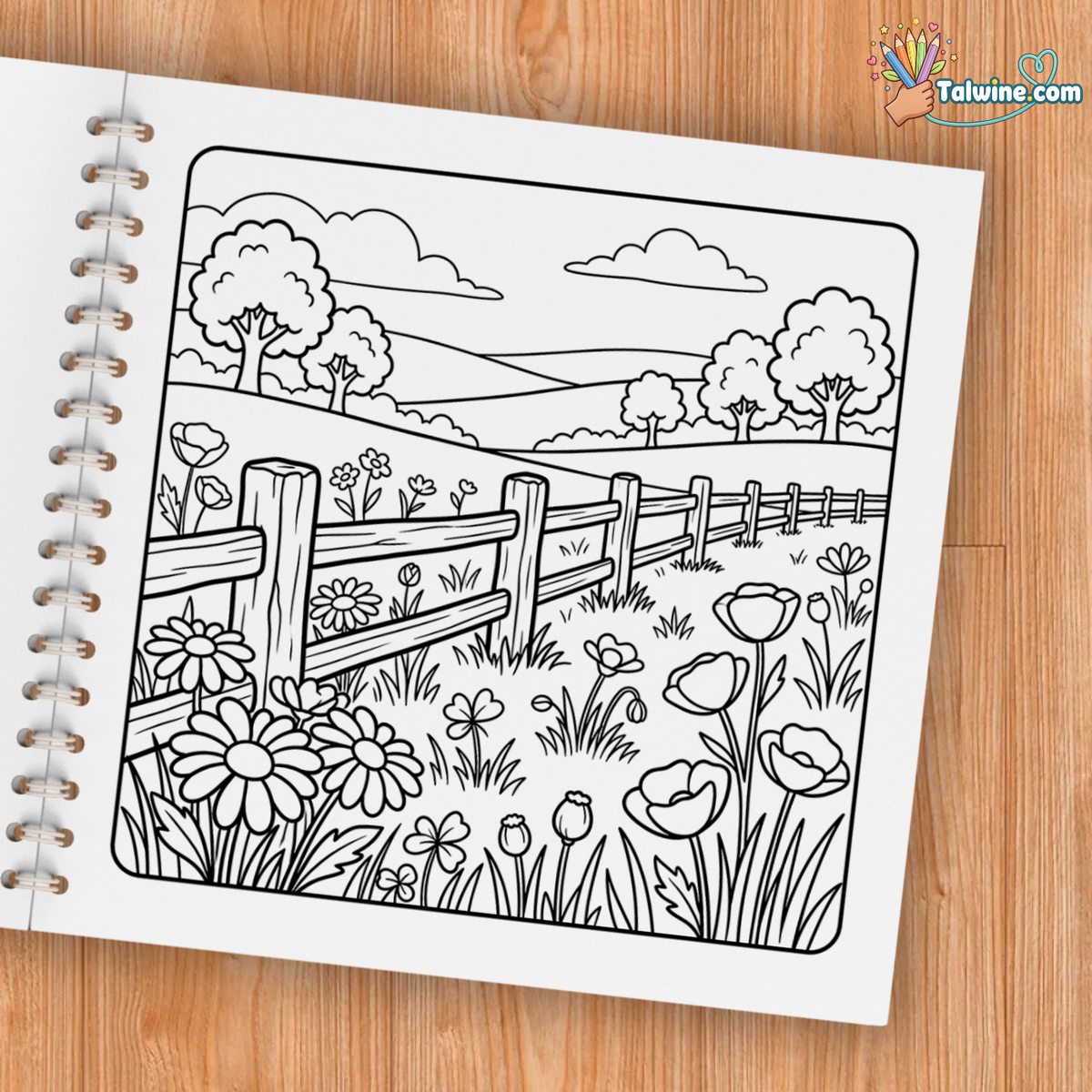 Peaceful Landscapes – Relaxing Nature Coloring Book