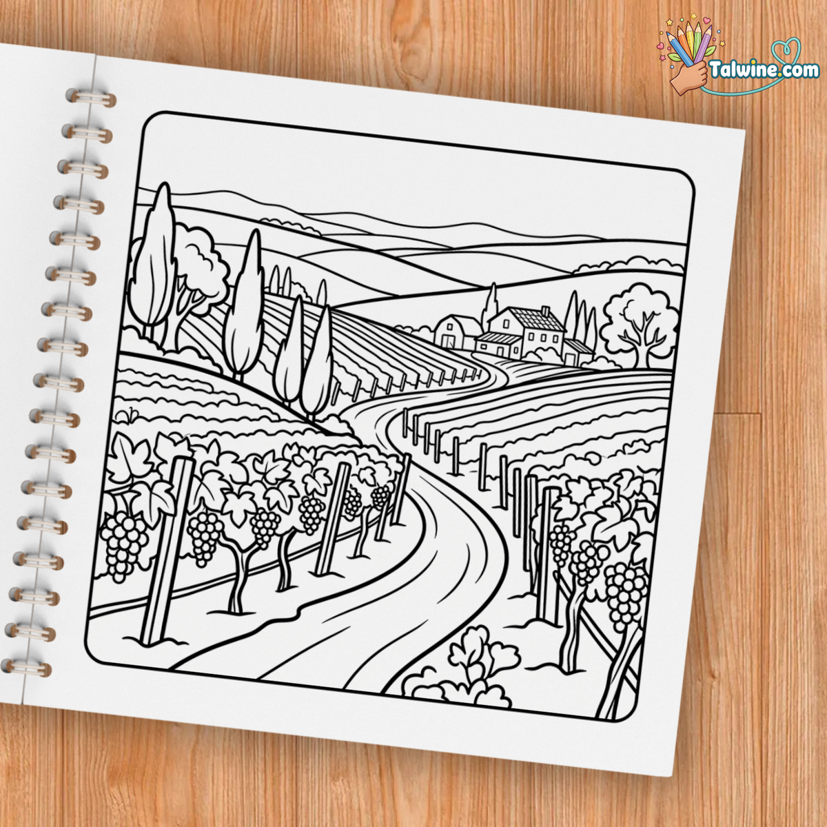 Peaceful Landscapes – Relaxing Nature Coloring Book