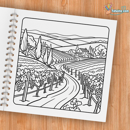 Peaceful Landscapes – Relaxing Nature Coloring Book