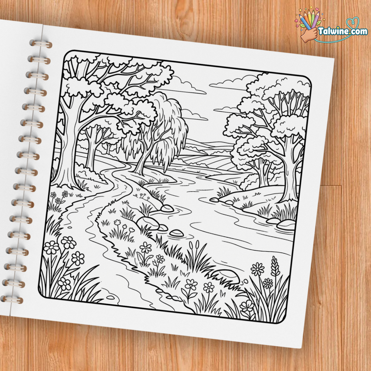Peaceful Landscapes – Relaxing Nature Coloring Book