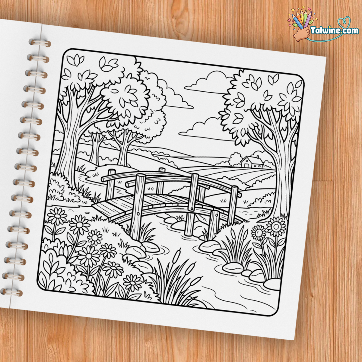 Peaceful Landscapes – Relaxing Nature Coloring Book