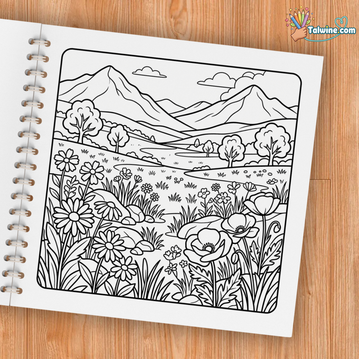 Peaceful Landscapes – Relaxing Nature Coloring Book