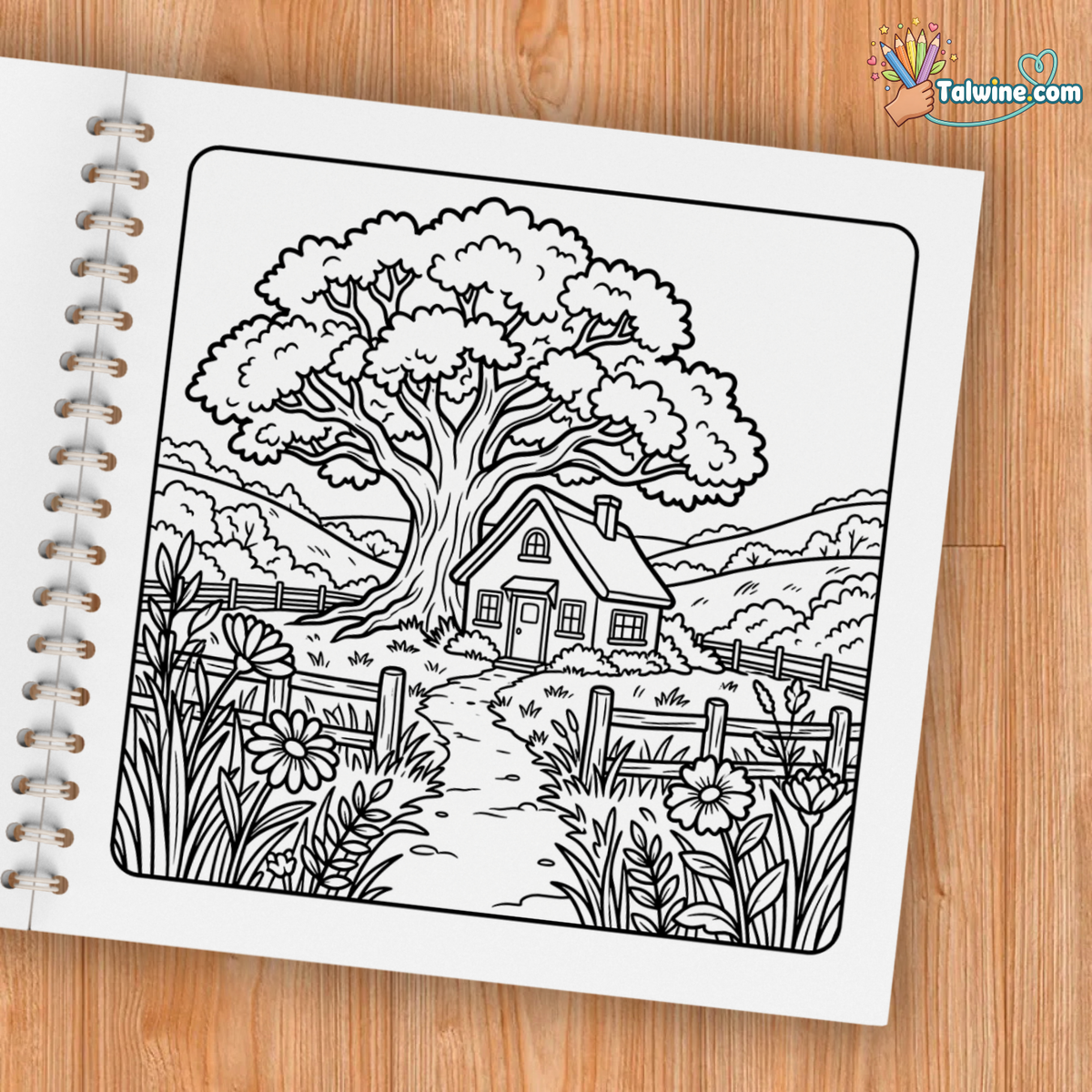 Peaceful Landscapes – Relaxing Nature Coloring Book