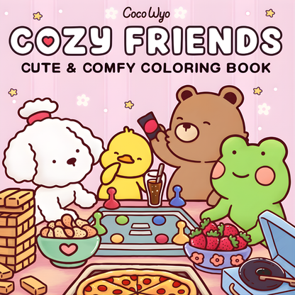 Cozy Friends Coloring Book