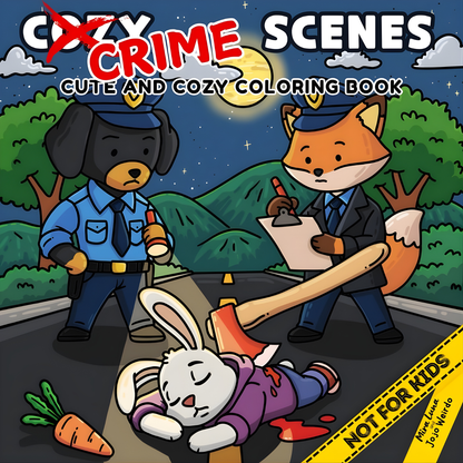 Cozy Crime Scenes Coloring Book