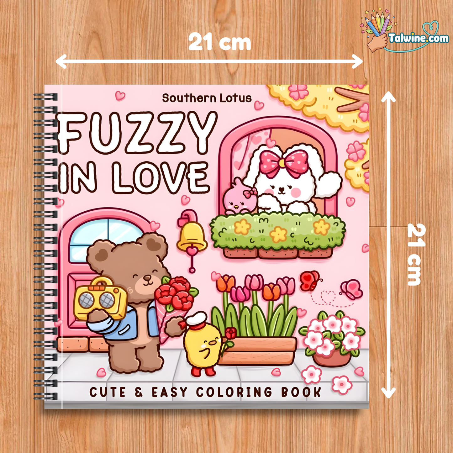 Fuzzy In Love Coloring Book