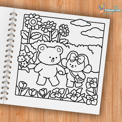 Fuzzy In Love Coloring Book