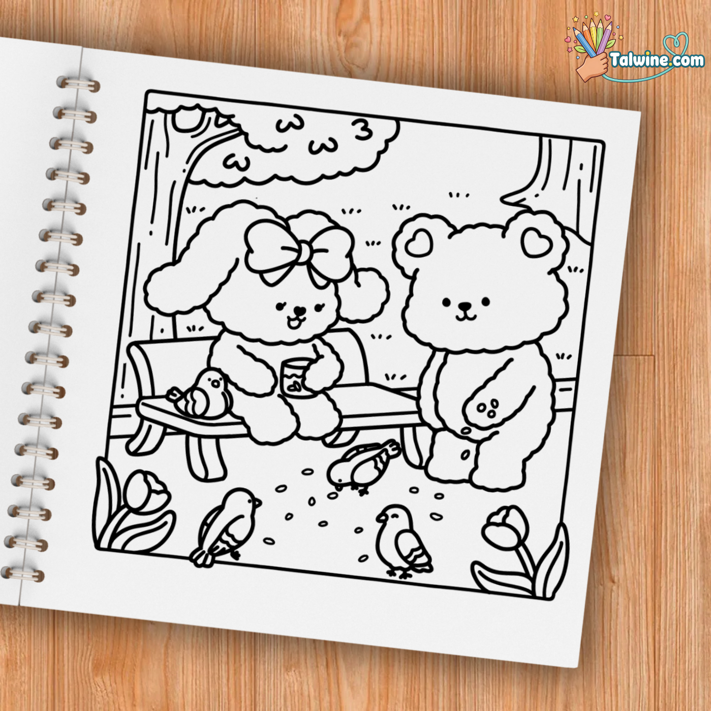 Fuzzy In Love Coloring Book