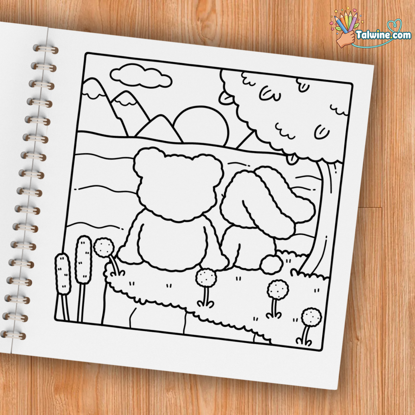 Fuzzy In Love Coloring Book